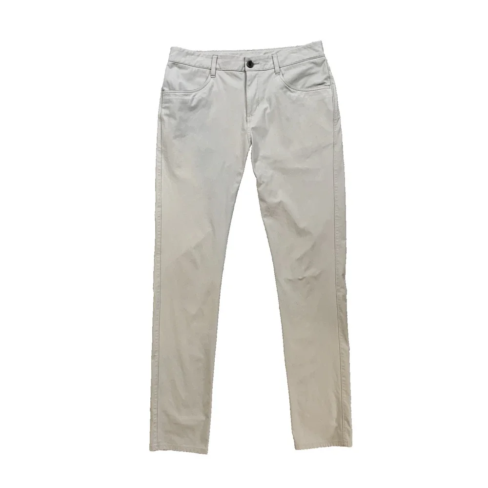 Vuori Pants Mens 30 Grey Meta Athletic Slim Fit Moisture Wicking Performance
